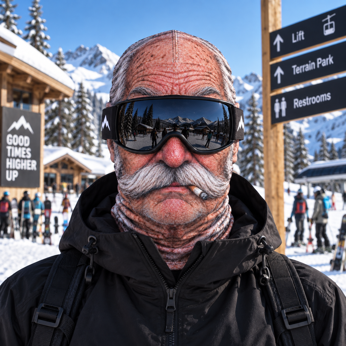SlopeFreaks ski mask design